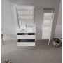 HANAH HOME Kupatilski ormarić sa umivaonikom i ogledalom (2 komada) Side 85 v2 810 - slika 2
