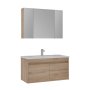 HANAH HOME Kupatilski ormarić sa umivaonikom i ogledalom (2 komada) Side 100 v3 635 - slika 3