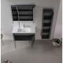 HANAH HOME Kupatilski ormarić sa umivaonikom i ogledalom (2 komada) Side 100 v3 636 - slika 2