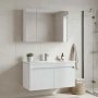 HANAH HOME Kupatilski ormarić sa umivaonikom i ogledalom (2 komada) Side 100 v3 637 - slika 1