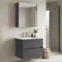 HANAH HOME Kupatilski ormarić sa umivaonikom i ogledalom (2 komada) Arno 65 772 - slika 1
