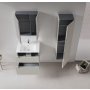 HANAH HOME Kupatilski ormarić sa umivaonikom i ogledalom (2 komada) Messina 65 v2 402 - slika 2