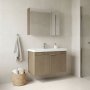 HANAH HOME Kupatilski ormarić sa umivaonikom i ogledalom (2 komada) Desna 80 940 - slika 1