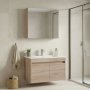 HANAH HOME Kupatilski ormarić sa umivaonikom i ogledalom (2 komada) Side 85 v2 724 - slika 1