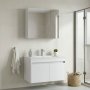 HANAH HOME Kupatilski ormarić sa umivaonikom i ogledalom (2 komada) Side 85 v2 746 - slika 1