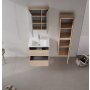HANAH HOME Kupatilski ormarić sa umivaonikom i ogledalom (2 komada) Side 65 v2 779 - slika 2
