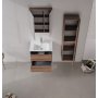 HANAH HOME Kupatilski ormarić sa umivaonikom i ogledalom (2 komada) Side 65 v2 777 - slika 2