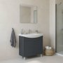 HANAH HOME Kupatilski ormarić sa umivaonikom i ogledalom (2 komada) Purus 80 472 - slika 1