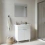 HANAH HOME Kupatilski ormarić sa umivaonikom i ogledalom (2 komada) Purus 80 473 - slika 1