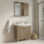 HANAH HOME Kupatilski ormarić sa umivaonikom i ogledalom (2 komada) Purus 80 440 - slika 1