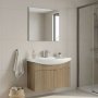 HANAH HOME Kupatilski ormarić sa umivaonikom i ogledalom (2 komada) Purus 80 324 - slika 1