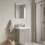 HANAH HOME Kupatilski ormarić sa umivaonikom i ogledalom (2 komada) Desna 50 560 - slika 1