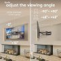 ONKRON Full Motion TV Wall Mount for 42'' to 110-inch Screens up to 100 kg, Black - slika 4