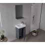 HANAH HOME Kupatilski ormarić sa umivaonikom i ogledalom (2 komada) Conza 45 497 - slika 3