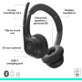 LOGITECH Zone 305 - MIDNIGHT BLACK - 2.4GHZ/BT - EMEA28-935 - BUNDLE, UC - slika 1