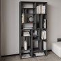 HANAH HOME Polica za knjige Nicola Anthracite - slika 2