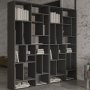 HANAH HOME Polica za knjige Nicola Anthracite - slika 4