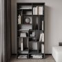HANAH HOME Polica za knjige Nicola Anthracite - slika 1
