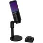 LORGAR SMP40, RGB Microphone with external mute button and metal stand, Black - slika 2