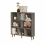 HANAH HOME Polica za knjige Bristol Anthracite - slika 5