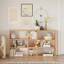 HANAH HOME Polica za knjige Aruba Natural White - slika 2