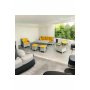 HANAH HOME Baštenska garnitura Rondi Yellow - slika 1