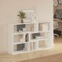 HANAH HOME Polica za knjige Aruba White Anthracite - slika 1