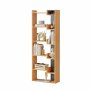 HANAH HOME Polica za knjige Palermo Natural Anthracite - slika 5