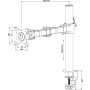 LIYAMA Flexible desk mount for single monitor - slika 2