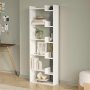 HANAH HOME Polica za knjige Palermo White Anthracite - slika 1