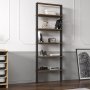 HANAH HOME Polica za knjige Hero Anthracite Antique Walnut - slika 3