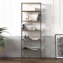 HANAH HOME Polica za knjige Hero Anthracite Antique Walnut - slika 1