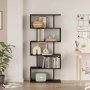 HANAH HOME Polica za knjige Santorini Black - slika 2