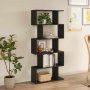 HANAH HOME Polica za knjige Santorini Black - slika 1