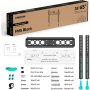 ONKRON Fixed TV Wall Mount for 32 to 65-inch Flat Panel TVs Digital Panels 56,8 kg, Black - slika 4