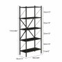 HANAH HOME Polica za knjige London Black - slika 4