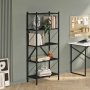 HANAH HOME Polica za knjige London Black - slika 1