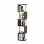 HANAH HOME Polica za knjige Milan Anthracite White - slika 4