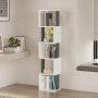 HANAH HOME Polica za knjige Milan White Anthracite - slika 2
