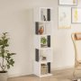 HANAH HOME Polica za knjige Milan White Anthracite - slika 3