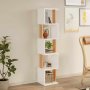 HANAH HOME Polica za knjige Milan White Natural - slika 3