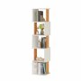 HANAH HOME Polica za knjige Milan White Natural - slika 5