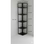 HANAH HOME Polica za knjige Wally Black - slika 5