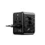 WEKOME U69 Univerzalni Strujni GaN punjač, 5-porta USB (3.0 i 4 x 3.1 tipC-EU/UK/AU/US/JAP) 65W, crni - slika 1