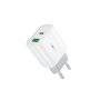 WEKOME U53 Superbrzi Strujni GaN punjač, 2-porta USB (3.0 i PD-tipC) 33W, beli - slika 1