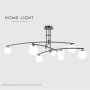 HOME LIGHT Vesta 377 Luster 9xG9 crni OUTLET - slika 1