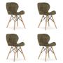 Bolzz LAGO stolica od somota - set 4komada braon - slika 1