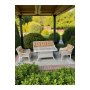 HANAH HOME Baštenska garnitura Hisar 3+1+1 Beige White - slika 2