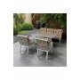 HANAH HOME Baštenska garnitura Hisar 3+1+1 Beige White - slika 3