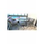 HANAH HOME Baštenska garnitura Hisar 3+1+1 Light Grey - slika 3